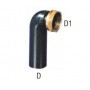 RACCORDO CURVO PE CON DADO DN 40-1"1/2