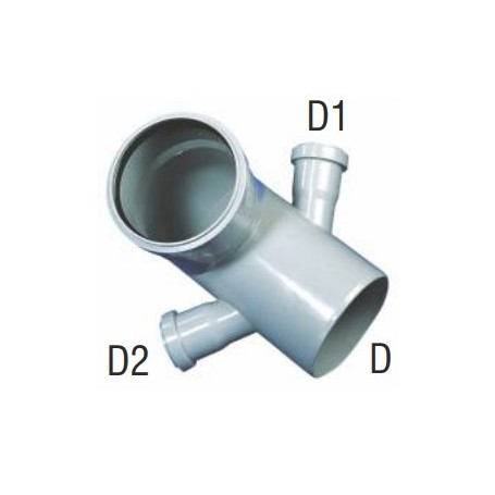 CURVA PP 90° 110-50-50 DOPPIO ATTACCO