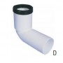 CURVA PP 90° 110 PROLUNGATA WC PAVIMENTO