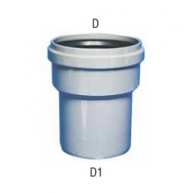 RACCORDO PASSAGGIO PP-PVC 40-40 C/GUARNIZIONE