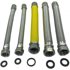 KIT FLESSIBILI CALDAIA 1/2MF GAS 220X420 + 2 ACQ1/2MF+2ACQ3/4MF