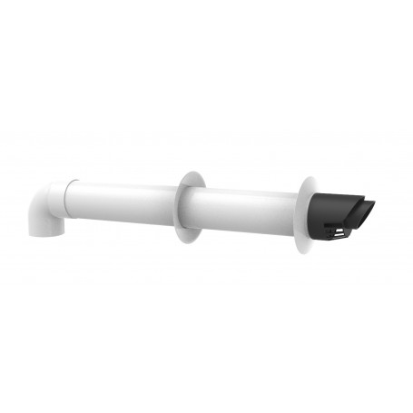 KIT SCARICO FUMI COASSIALE 60/100 PP/PVC COMPATIBILE BAXI