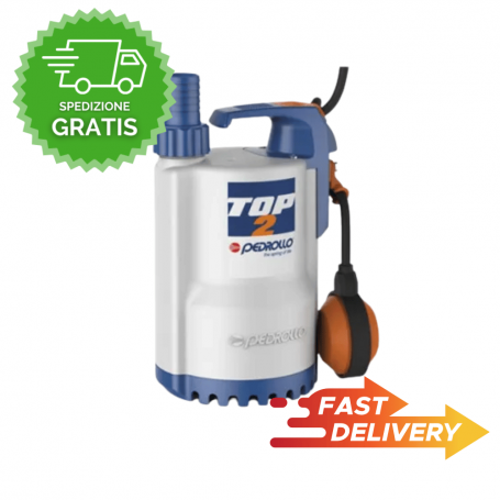 PEDROLLO TOP3 ELECTRIC PUMP 0.7HP V.230 - SUBMERSIBLE CLEAR WATER DRAINAGE PUMP