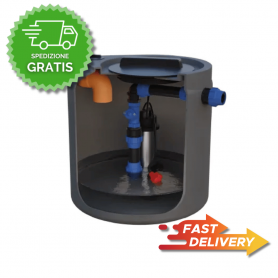 STAZIONE DI SOLLEVAMENTO PICO SOL 175 LT. - POMPA 0,9 KW  GIRANTE TRITURATRICE