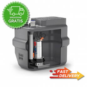 STAZIONE DI SOLLEVAMENTO PER ACQUE REFLUE PEDROLLO SAR100 CON DM 20 1.00 HP - DRENAGGIO