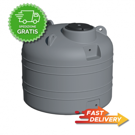 SERBATOIO POLIETILENE INTERRO 2200 LT - PANETTONE LISCIO