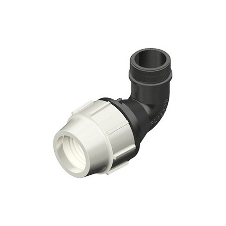 POLYETHYLENE BRANCH ELBOW MALE THREADED 25 X 1/2''