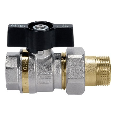 VANNE A BILLE ASTER 1/2" M/F UNION