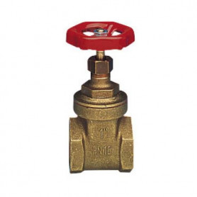 HEAVY BRASS GATE VALVE - SANDBLASTED 3/4''