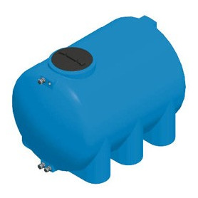 CYLINDRICAL POLYETHYLENE TANK - HORIZONTAL LT. 500