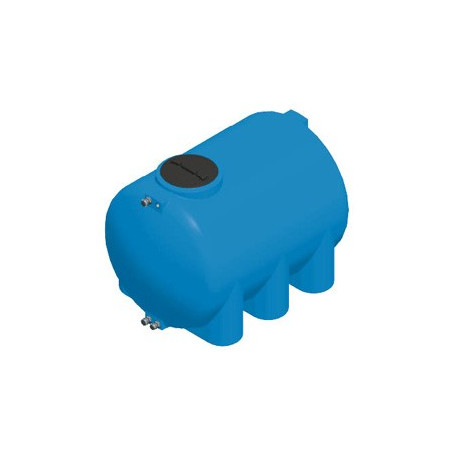 CYLINDRICAL POLYETHYLENE TANK - HORIZONTAL LT. 500