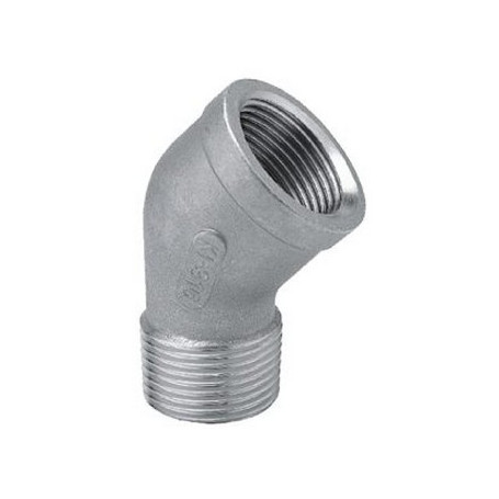 GOMITO 45' MF 1'' INOX 316
