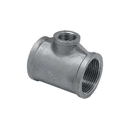 REDUZIERTES T-STÜCK 2'' X 1''1/2 X 2'' - EDELSTAHL 316