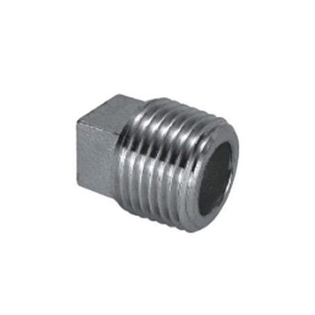 SQUARE HEAD CAP 1/8'' STAINLESS AISI 316
