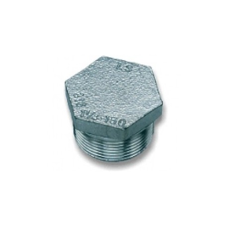 TAPPO TESTA ESAGONALE 1/8'' INOX AISI 316
