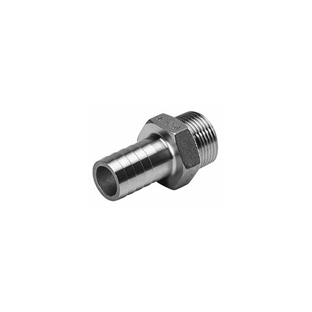 CONNECTEUR DE TUYAU MÂLE 1/2'' ACIER INOXYDABLE 316