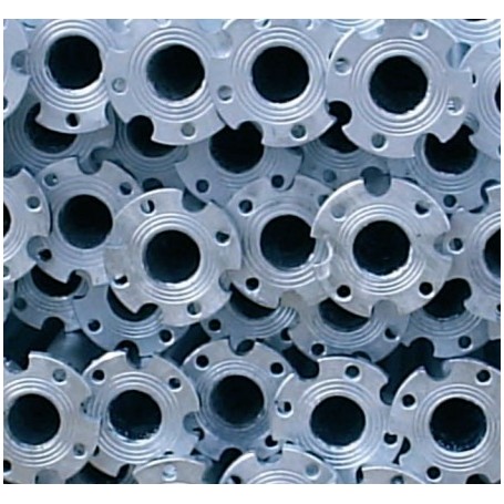 TUBO FLANGIATO ZINCATO SENZA SALDATURA D.89 FLANGIA 6F / 3 ASOLE