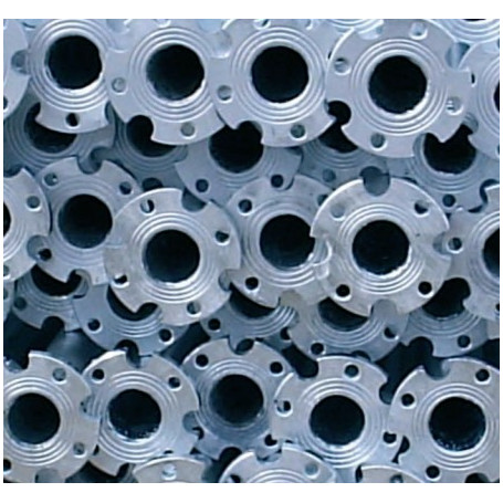 GALVANIZED SEAMLESS FLANGED PIPE D.76 FLANGE 8F / 4 SLOTS