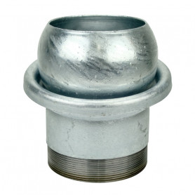 GALVANIZED SPHERICAL MALE FITTING D100 + SOCKET 4''