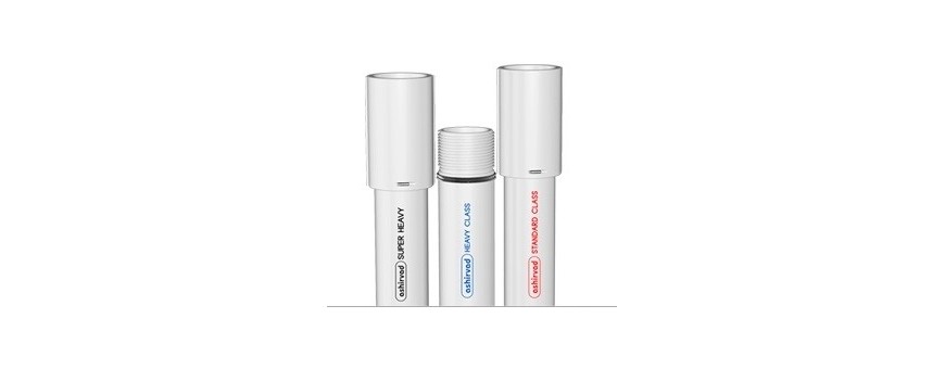 TUYAUX LUSITRON STANDARD/LOURD/SUPER-LOURD EN UPVC POUR POMPES SUBMERSIBLES