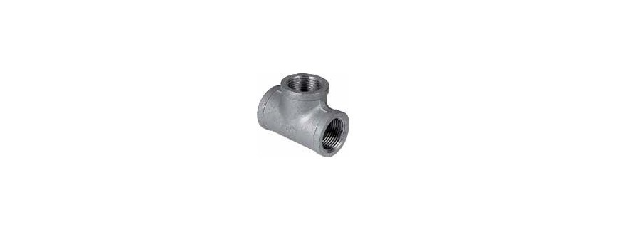 TEE IN ACCIAIO INOX FILETTATI