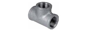 TEE IN ACCIAIO INOX FILETTATI