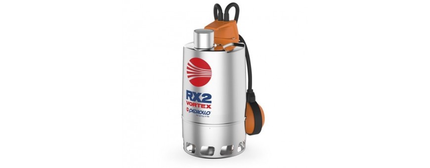 PEDROLLO POMPES SUBMERSIBLES POUR EAUX USÉES SÉRIE RX - VORTEX