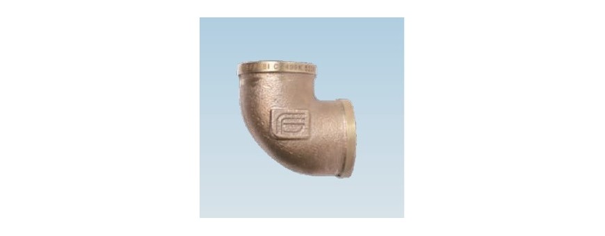 GOMITI BRONZO 90° GIALLI - F/F